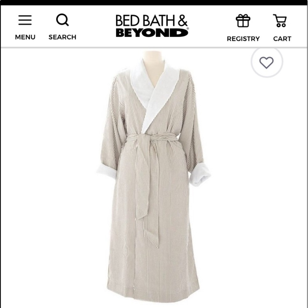 Double lined micro fiber robe